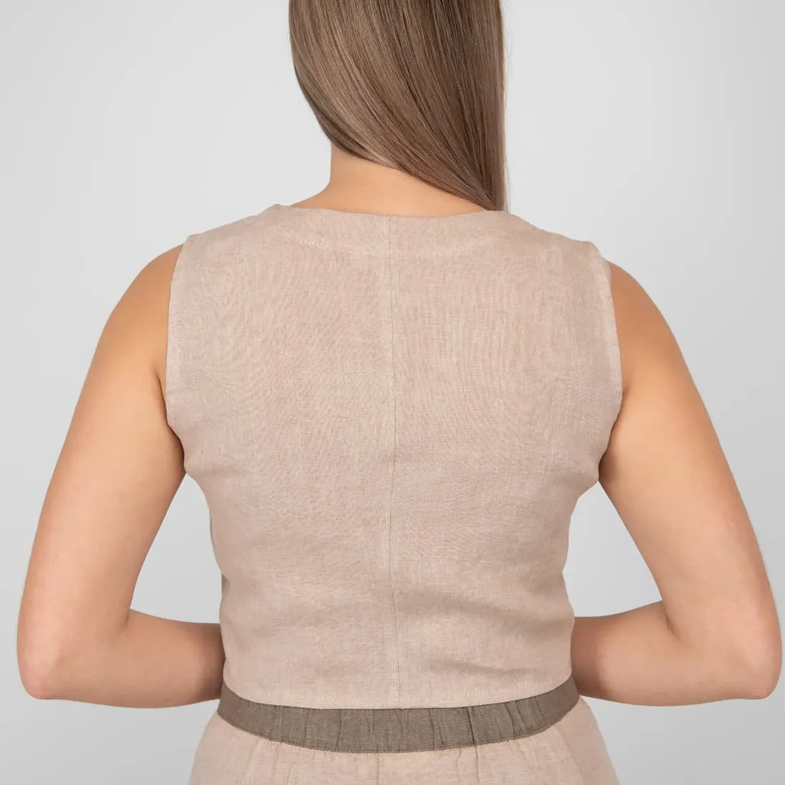 BRITTANY taupe Weste