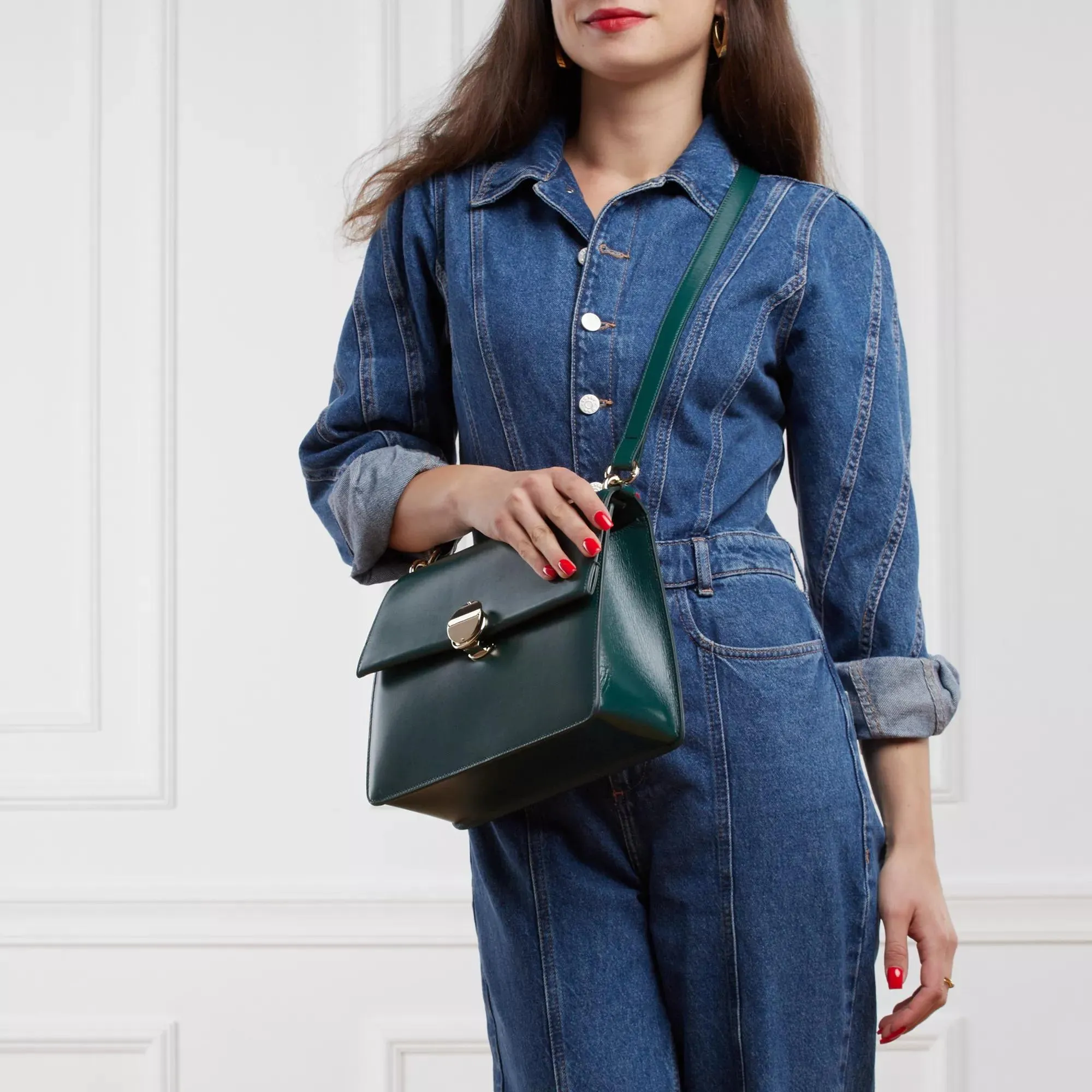   Chloé  Penelope Medium Bag Green  Satchel 