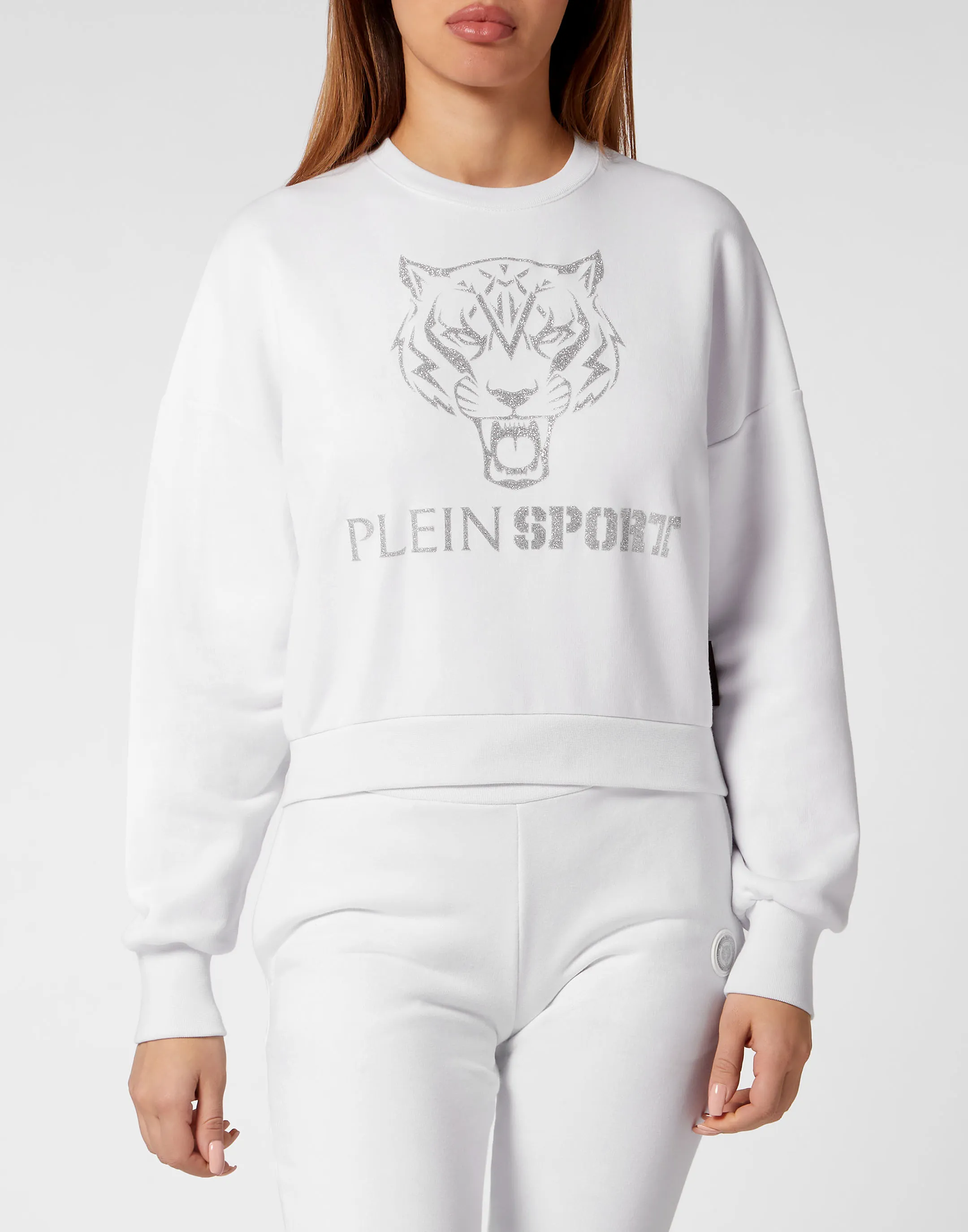 Cropped Hoodie Sweatjacket Tiger