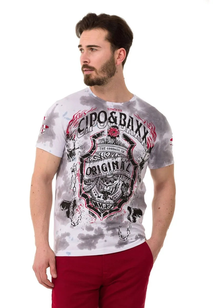 CT772 Herren T-Shirt Mit Kettenabzeichen