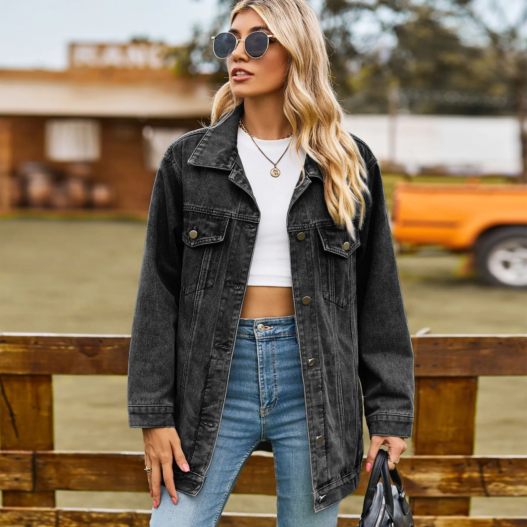 Heidi-Mode | Vintage-Jeansjacke Unter Ihrem Mantel Hailey