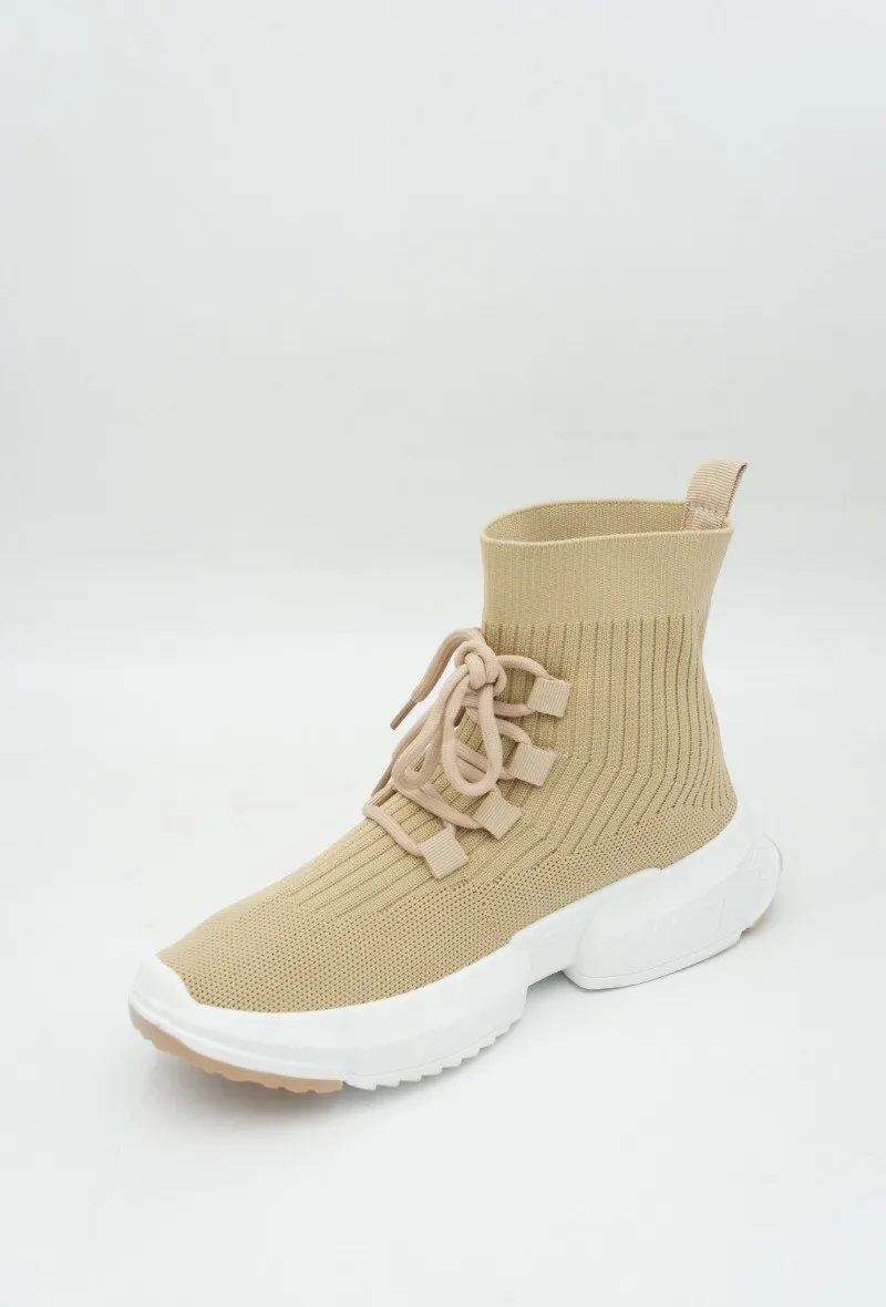 High top tissu sneakers
