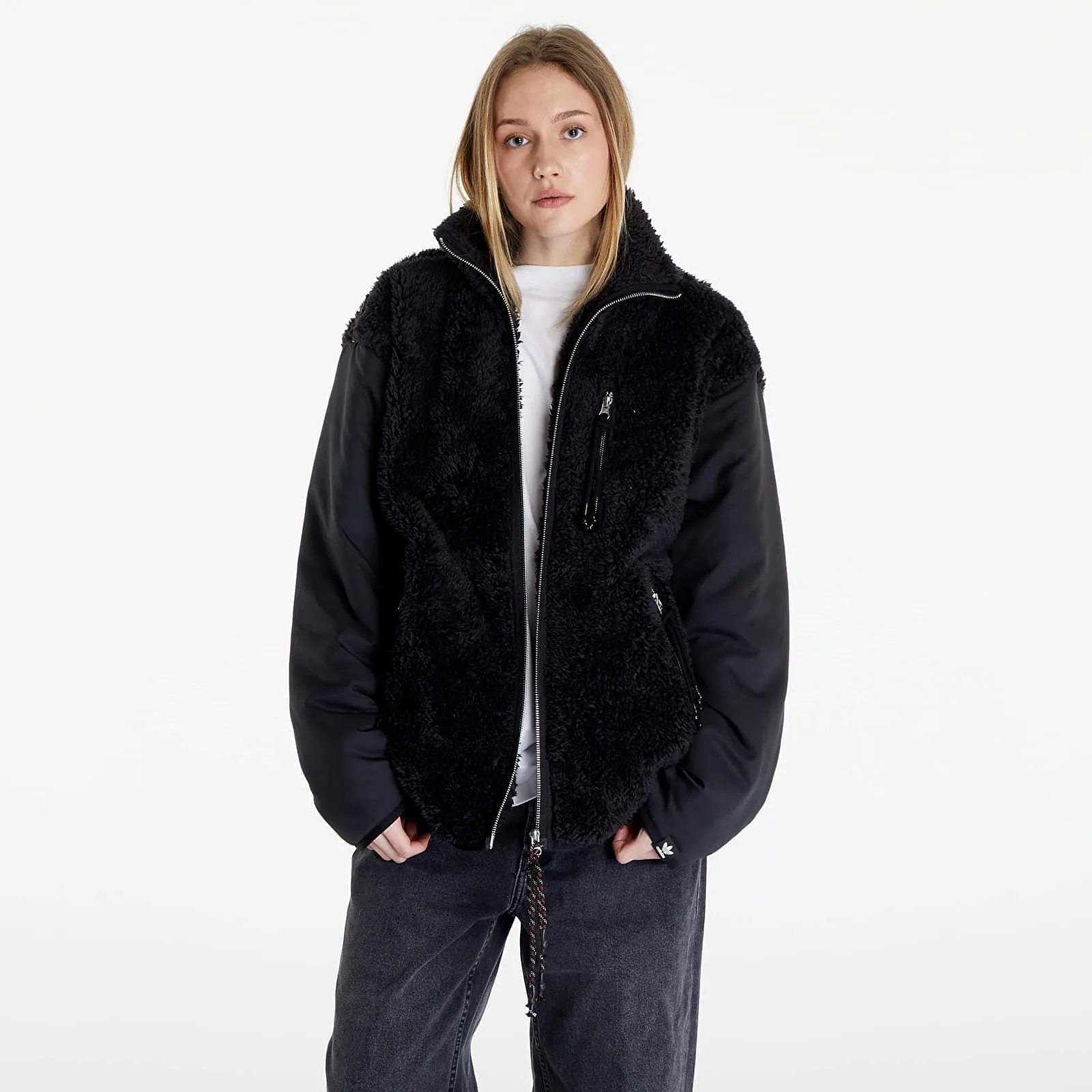 Jacke adidas Originals Song For The Mute x Fleece Jacket UNISEX Black IY9513