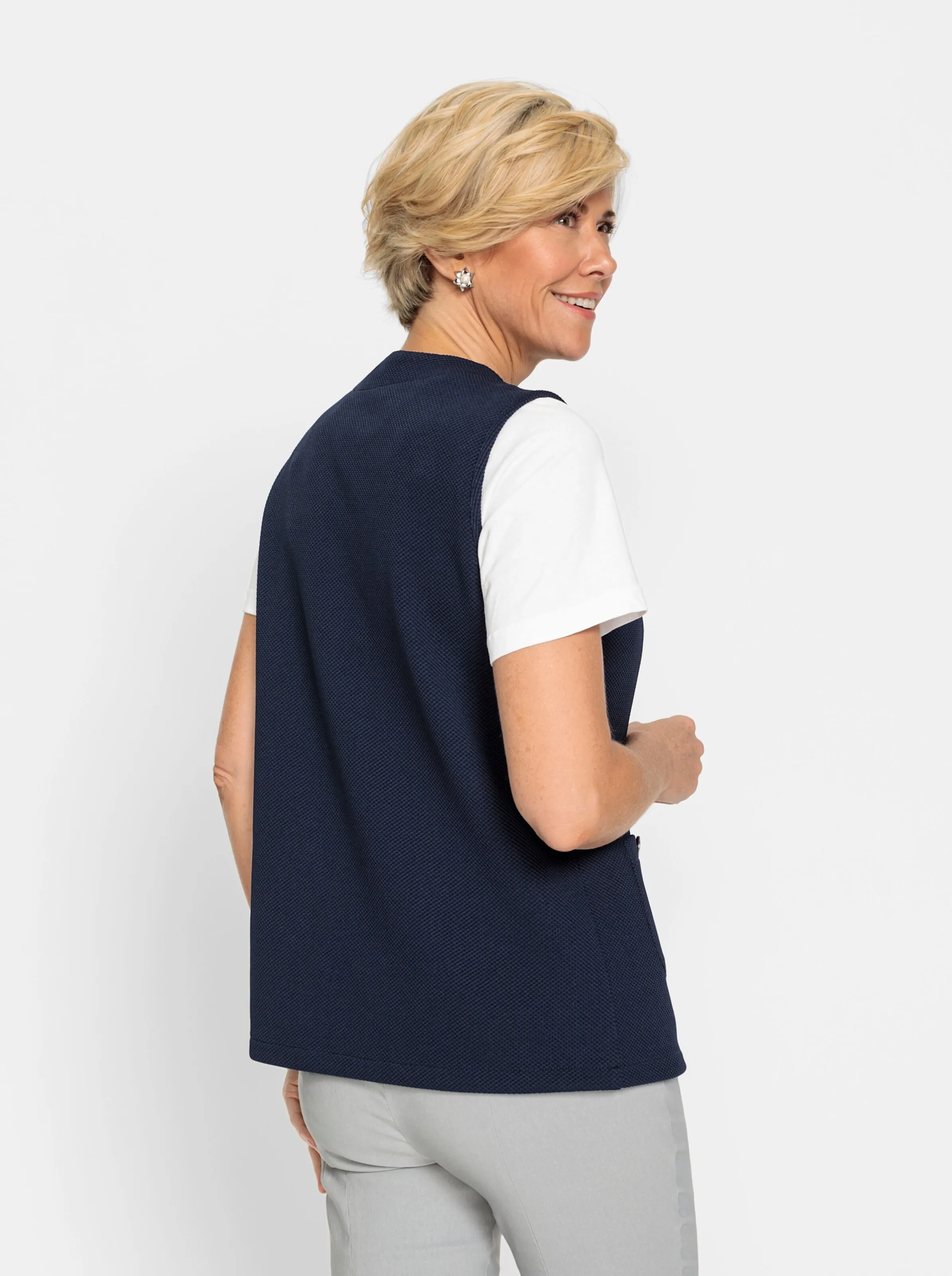 Jersey-Weste in marine