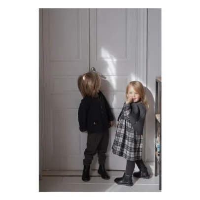 Kleid Claudia Flanell | Kohle