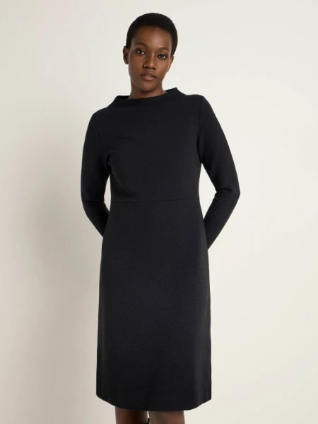 Lanius Damen Etuikleid mit Struktur OCS black