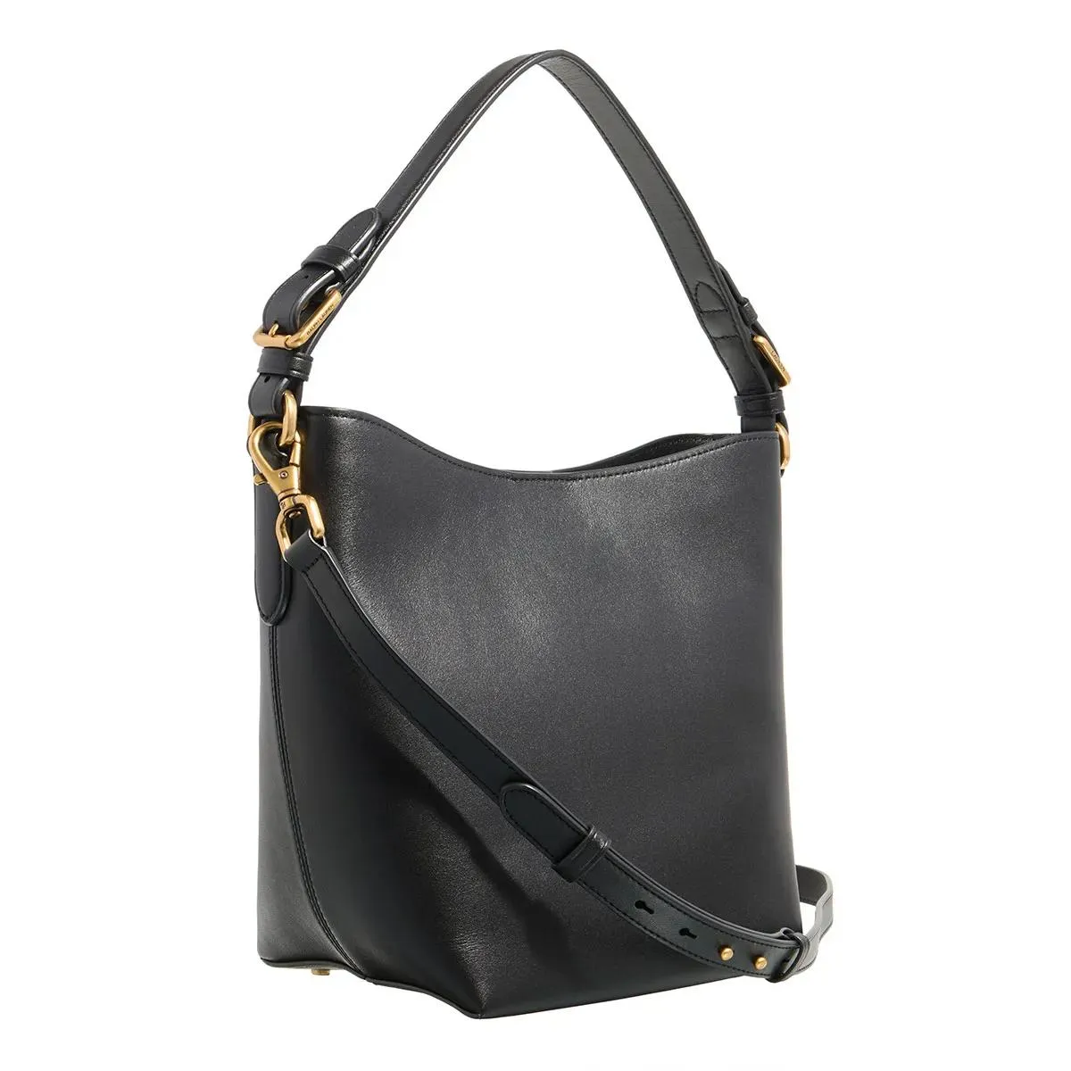   Lauren Ralph Lauren  Witley Md Bk-Bucket Bag-Medium Black  Bucket Bag 
