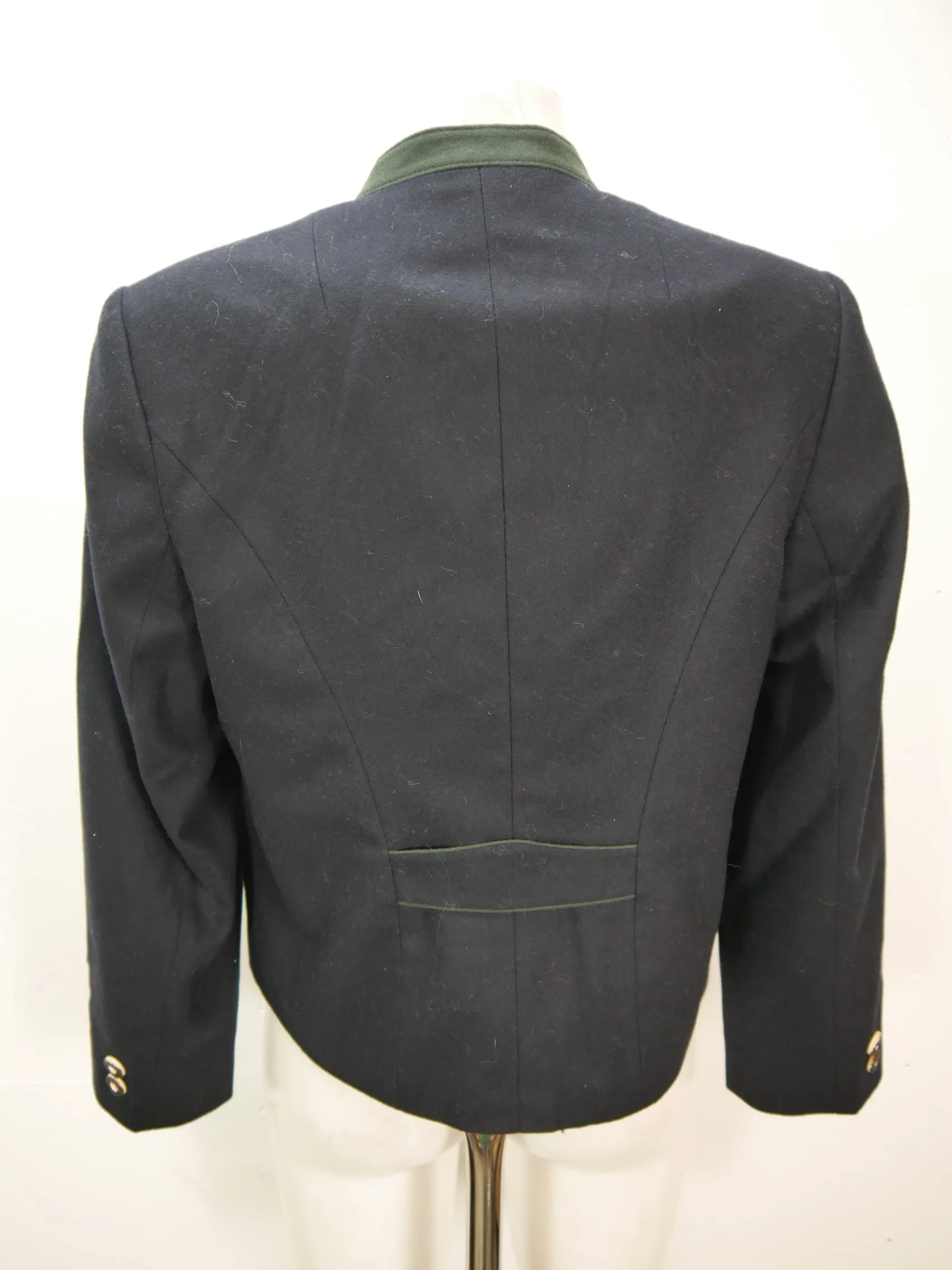 Lodenfrey neuwertig blau mit Wienernaht wunderschöne Trachtenjacke Jacke Gr.38