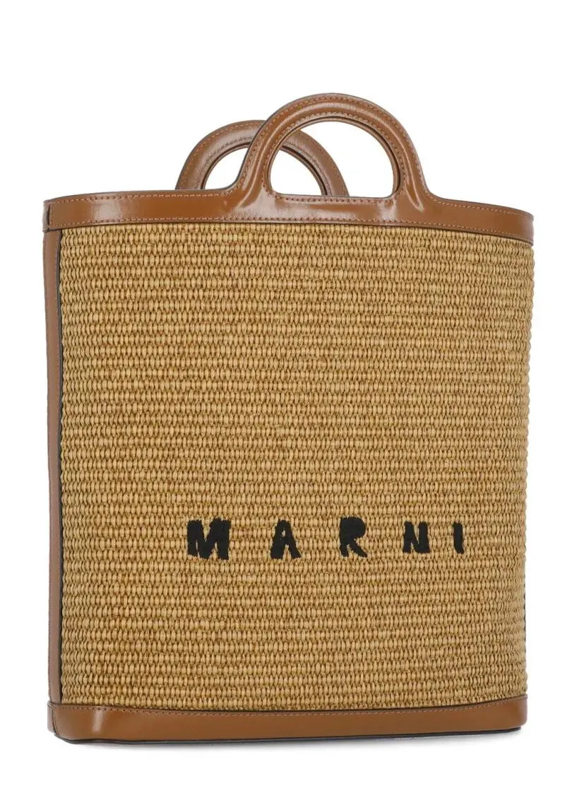  Marni  Rafia Shoulder Bag Brown  Schultertasche 