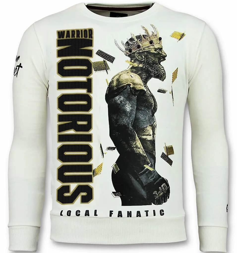 Notorious Pullover – King Conor Pullover Herren – Weiß