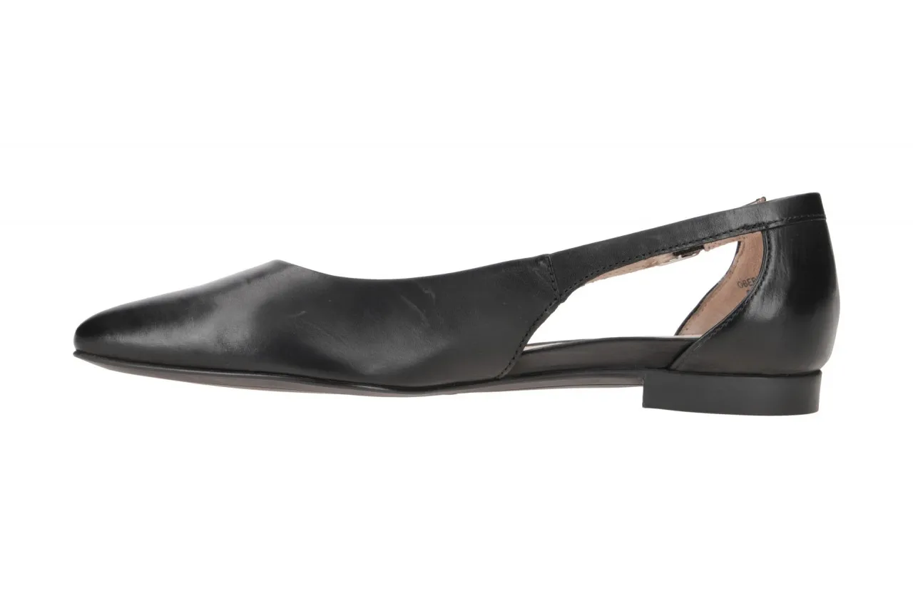 Paul Green Ballerinas schwarz Riemchen Verschluss 2992