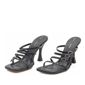   Proenza Schouler  95mm Leather Sandals Black  Sandale 