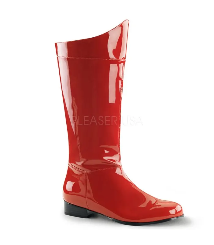 Stiefel HERO-100 Rot  Lack von Funtasma