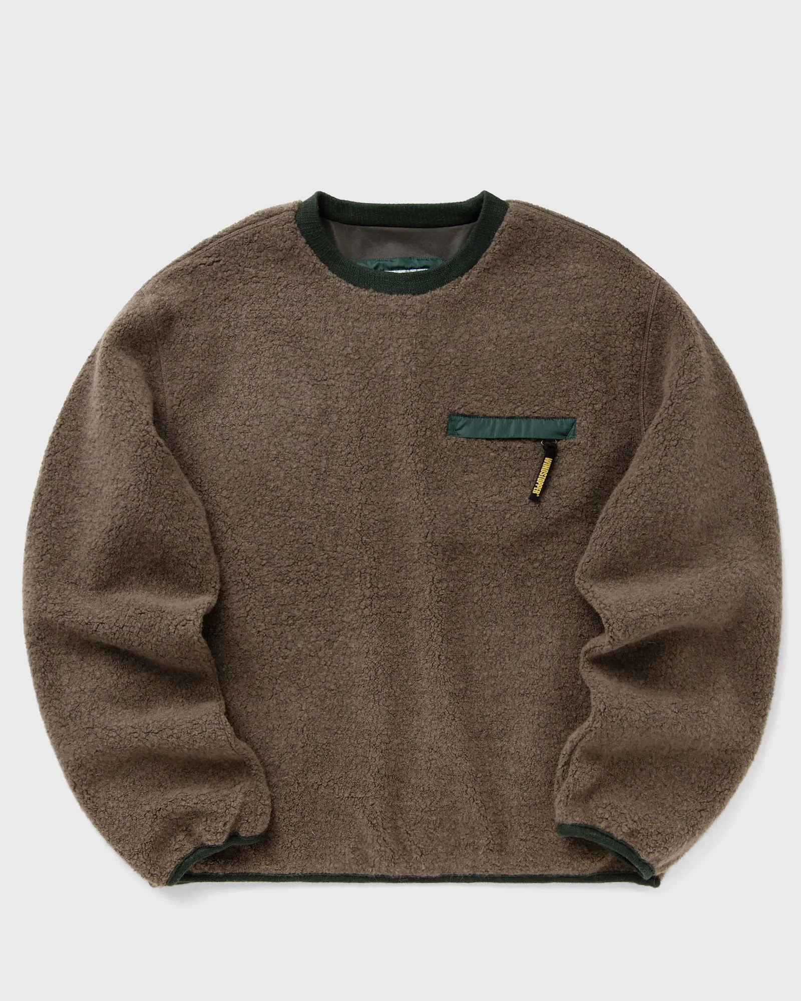Sweatshirt thisisneverthat Wool Fleece Crewneck Sweatshirt GT243GTOLP01-MUD