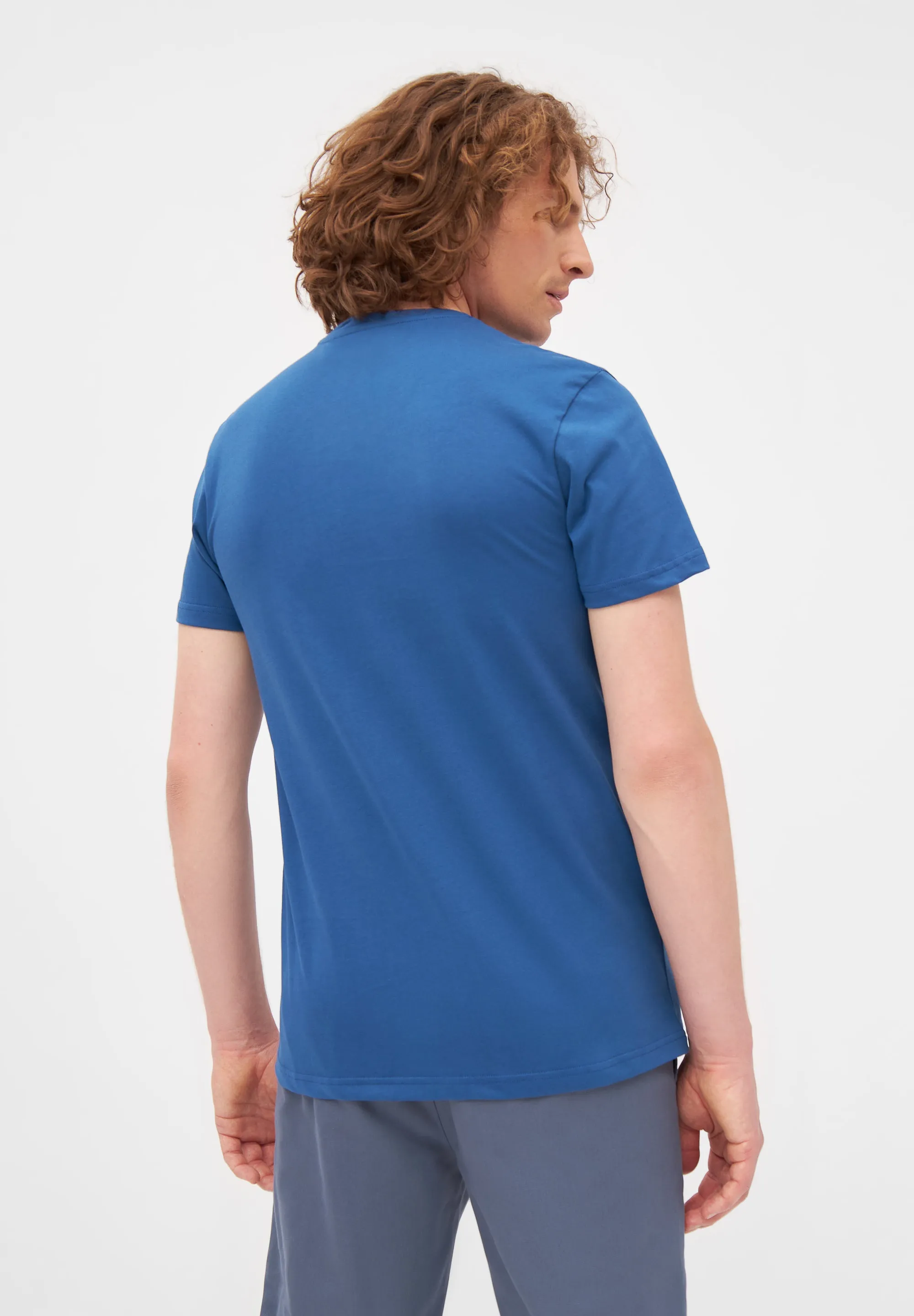 T-Shirt COLBY (Forms) aus Bio-Baumwolle - Ocean Blue