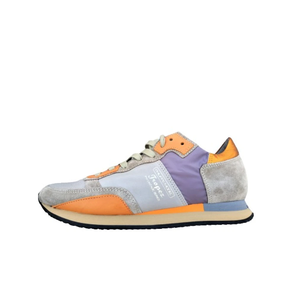 Tricolor Leder Sneakers