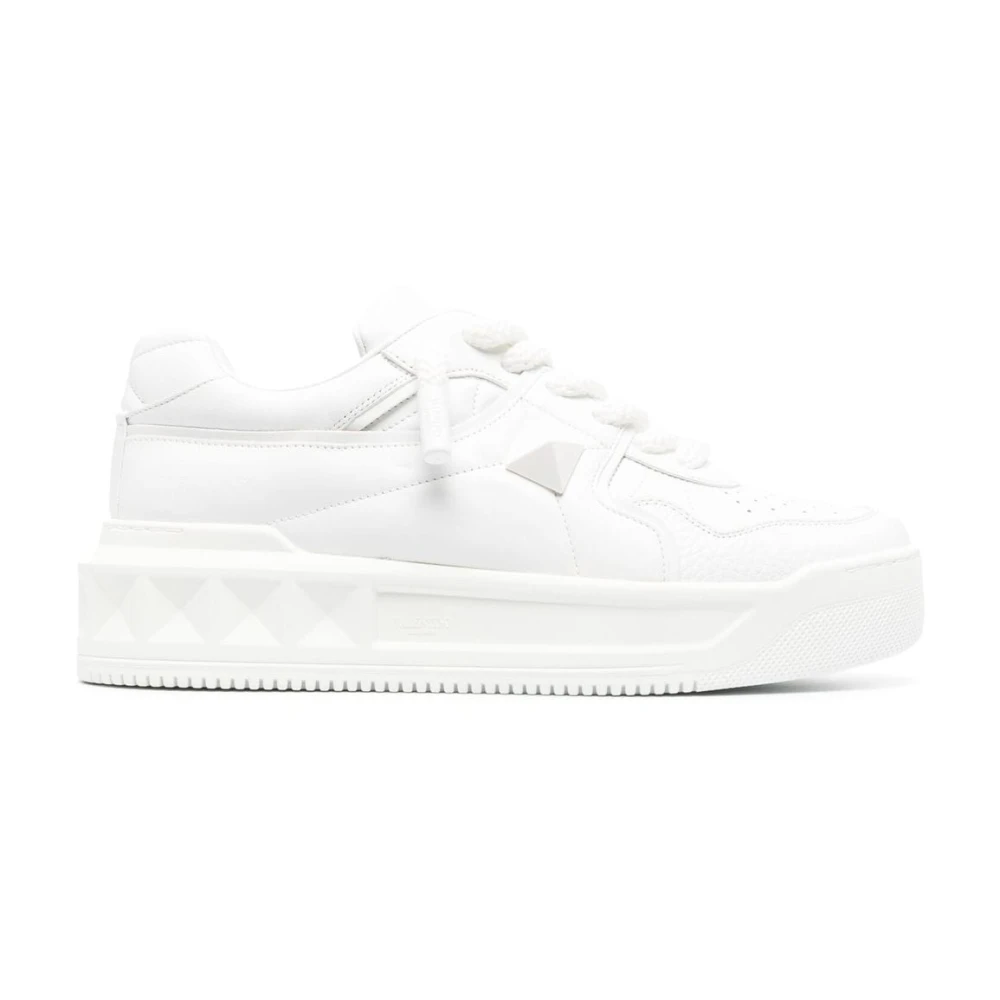 Weiße Römische Stud Sneakers